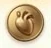Golden heart pendant